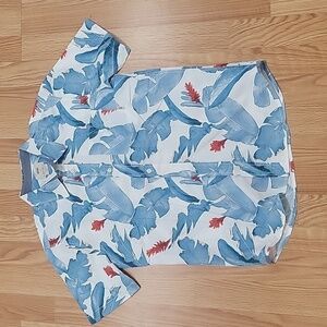 Vans Boy's Bonsai Short Sleeve Button Down Shirt size large